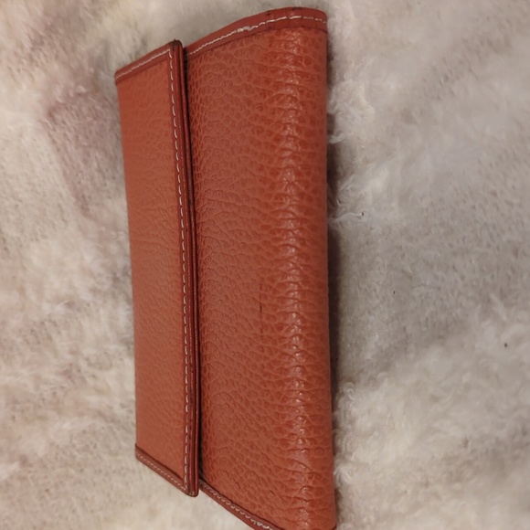 FRANKLIN COVEY LEATHER SPACIOUS WALLET FRONT POCKET & SNAP CLOSE WOMANS USED - Picture 4 of 12